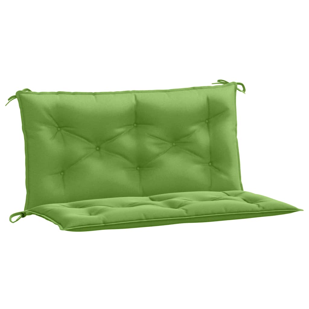 VidaXL Gartenbankkissen, 2 Stück, 100 x 50 x 7 cm, Stoff, meliertes Grün