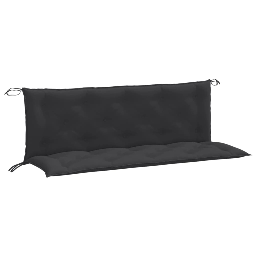 VidaXL Gartenbankkissen, 2 Stück, 150 x 50 x 7 cm, Stoff, meliertes Anthrazit