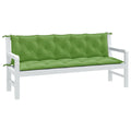 VidaXL Gartenbank Kissen 2 ST 180x50x7 cm Gemischt grüner Stoff
