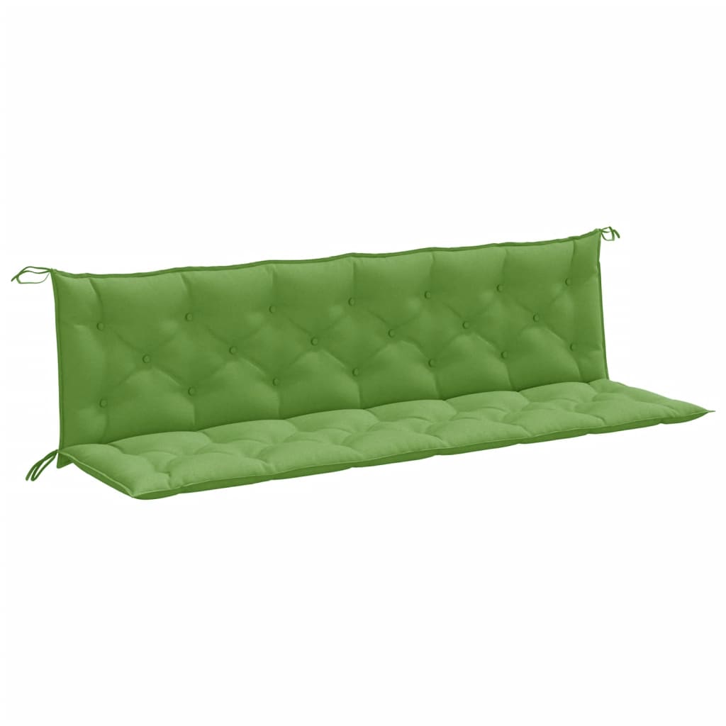 VidaXL Gartenbank Kissen 2 ST 200x50x7 cm Gemischt grüner Stoff