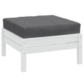 VidaXL Palettenkissen 60x60x9,5 cm, Stoff meliert anthrazit