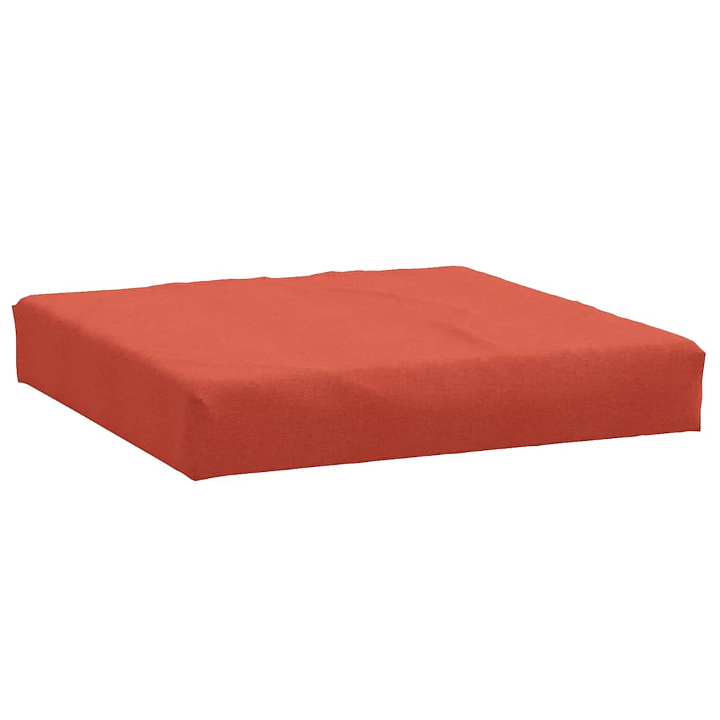 VidaXL Palettenkissen 60x60x9,5 cm, Stoff meliert rot