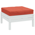 VidaXL Palettenkissen 60x60x9,5 cm, Stoff meliert rot