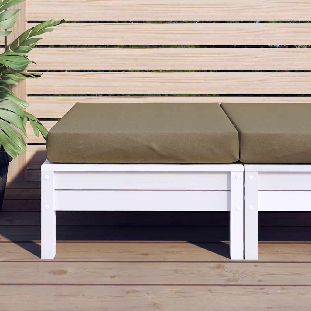 Vidaxl palletkussen 60x60x9,5 cm stof gemêleerd taupe