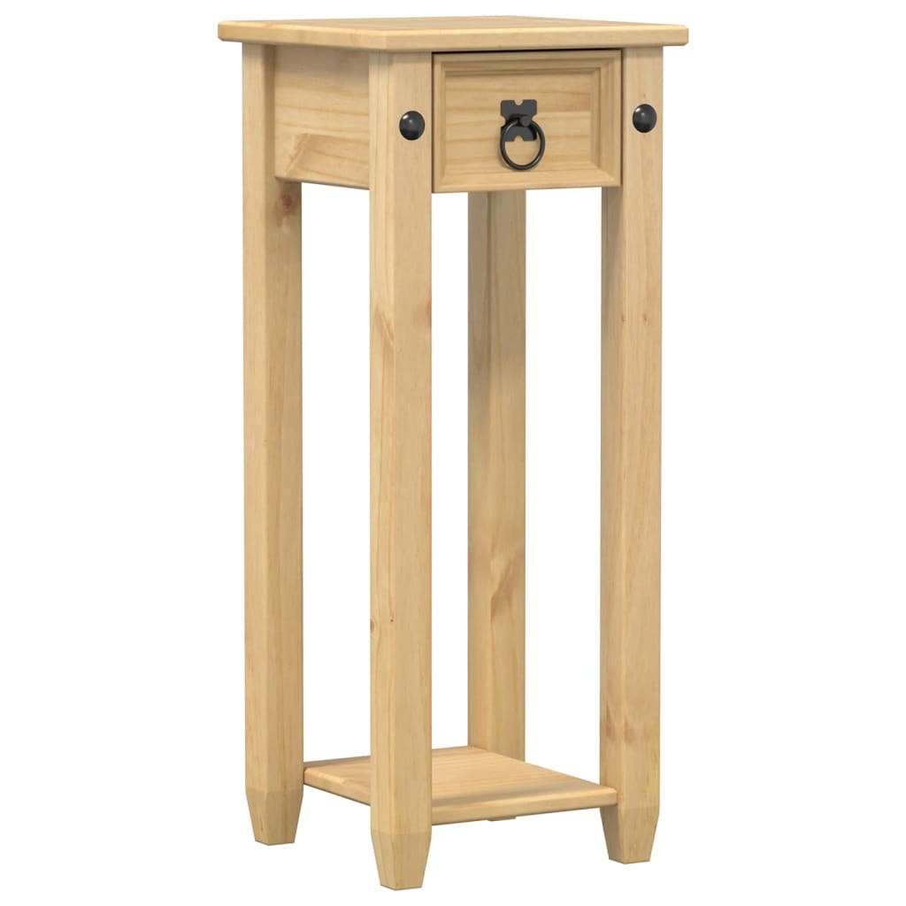 Vidaxl plantenstandaard corona 30x30x73 cm massief grenenhout