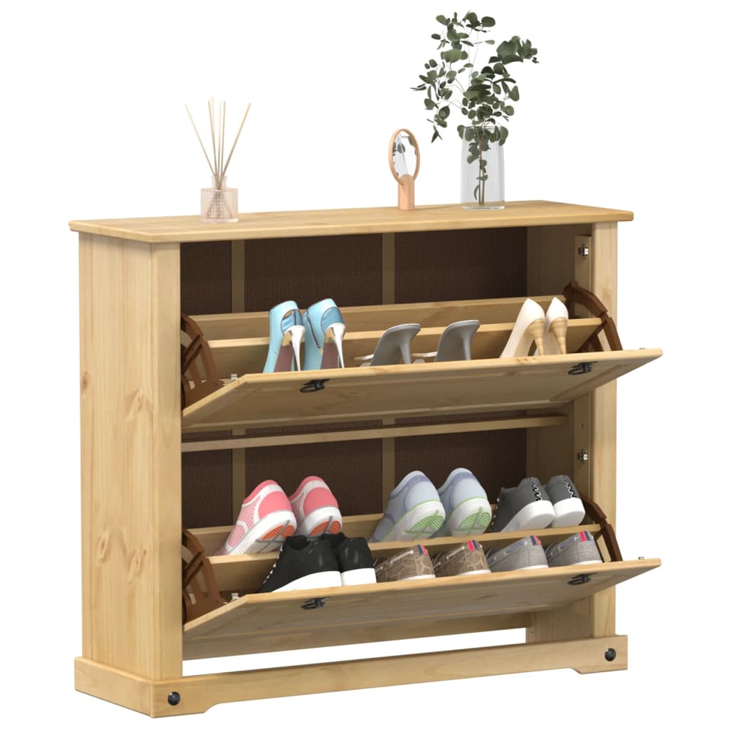 Vidaxx Schuhschrank Corona 99x32x85 cm Festkiefer