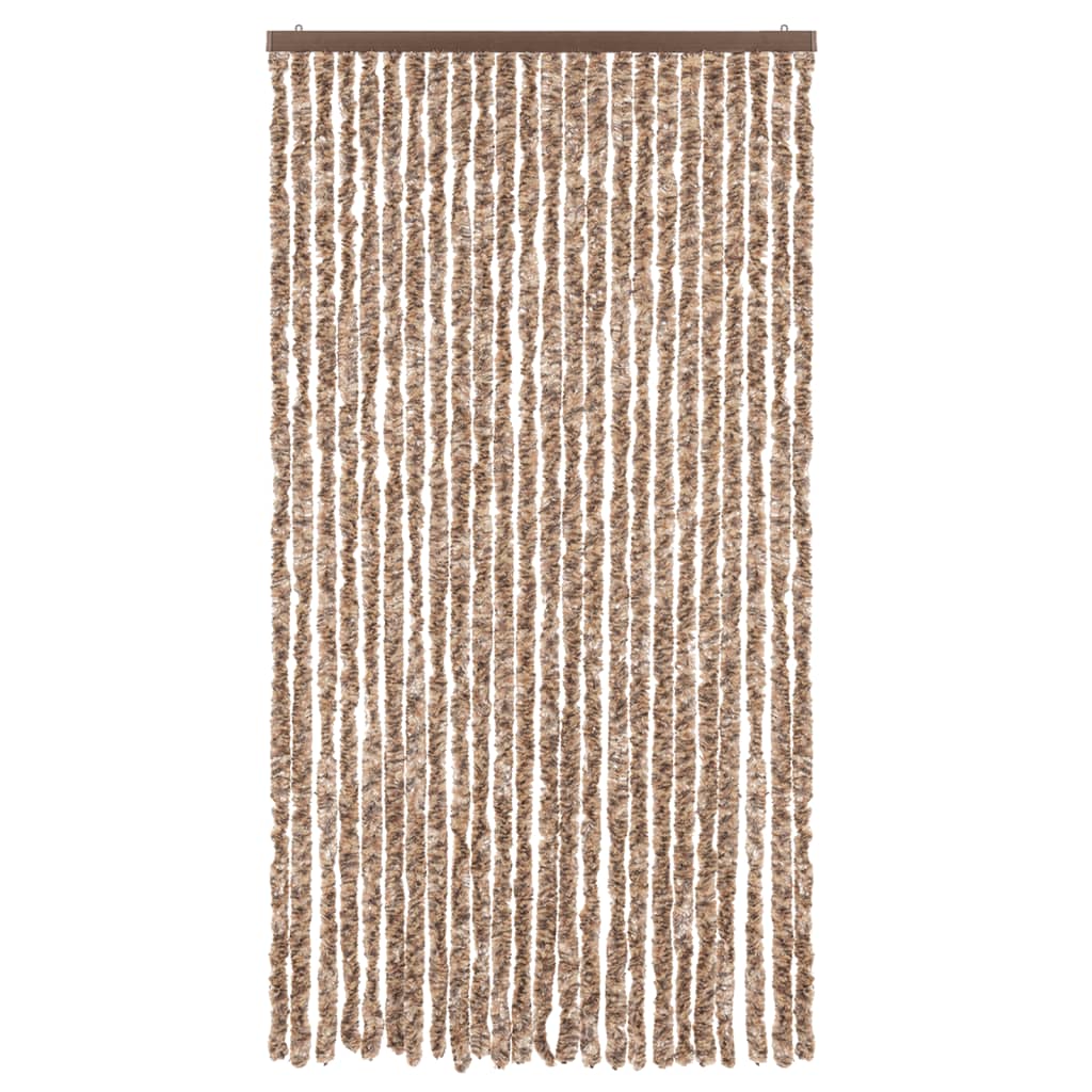 VidaXL Fliegengitter 100x200 cm Chenille beige und dunkelbraun