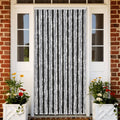 VidaXL Fliegengitter 90x220 cm Chenille Grau und Schwarz