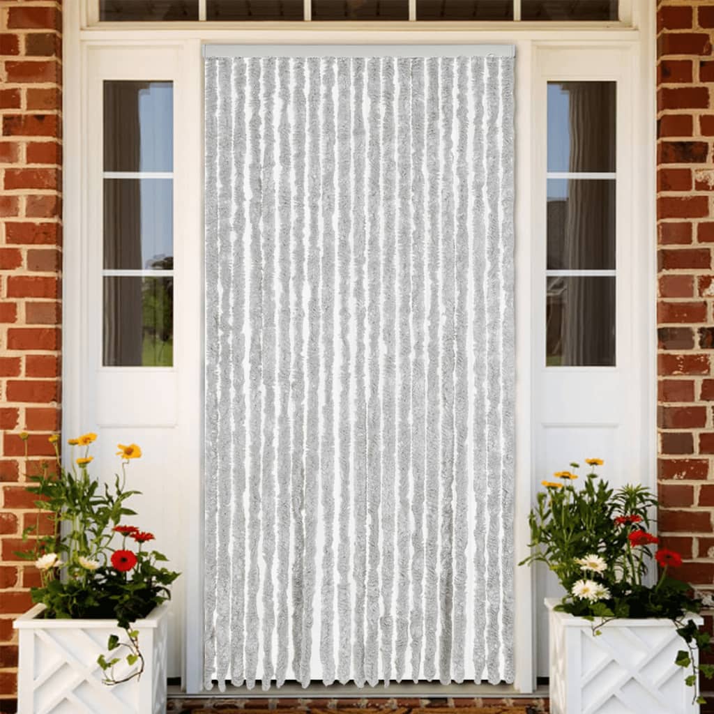 VidaXL Fliegengitter 90x200 cm Chenille Grau