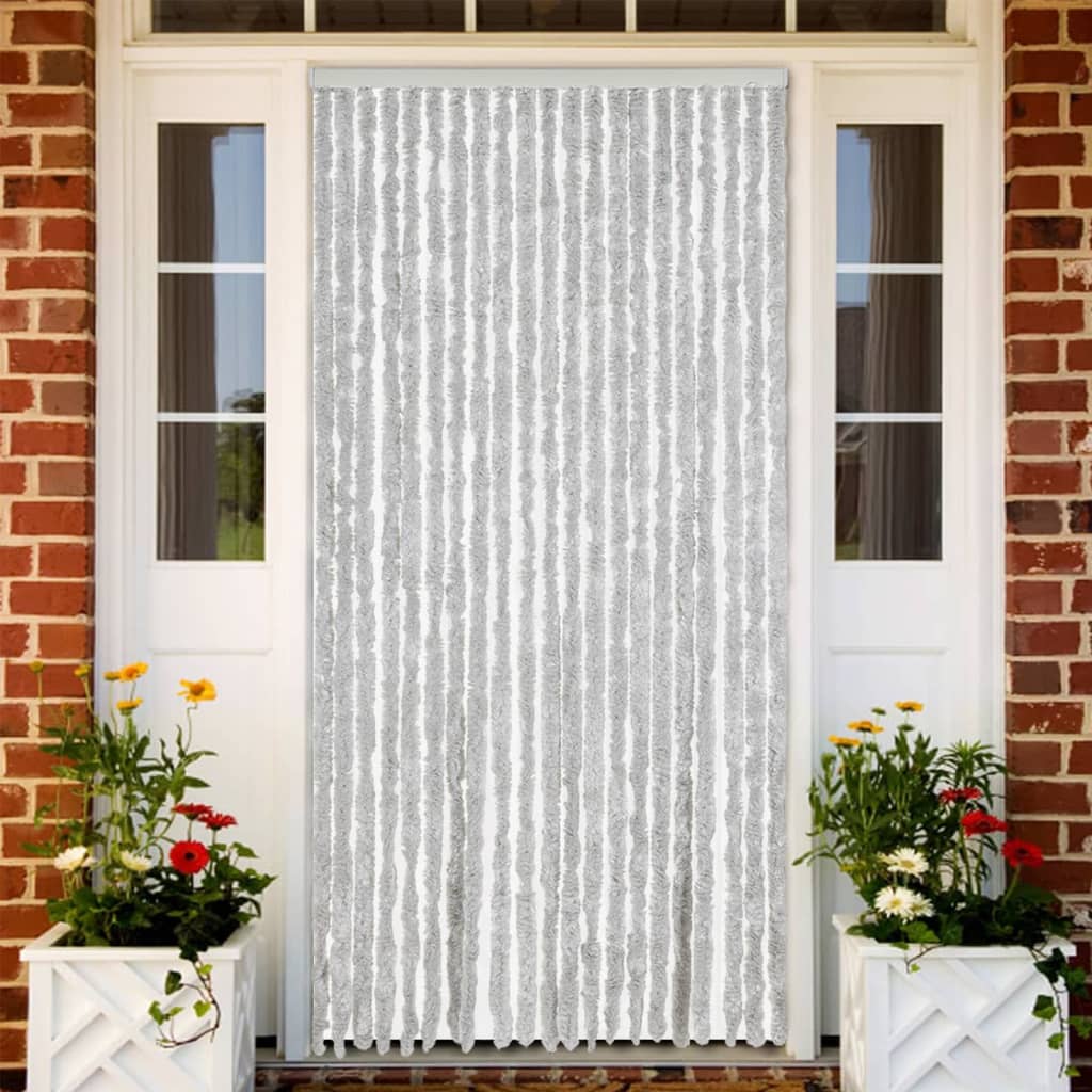 VidaXL Fliegengitter 90x220 cm Chenille Grau