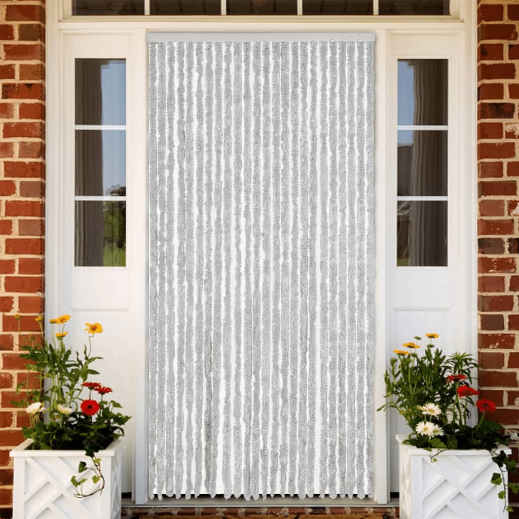 VidaXL Fliegengitter 100x220 cm Chenille Grau