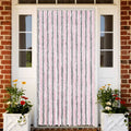 VidaXL Fliegengitter 100x200 cm Chenille silbergrau und rosa