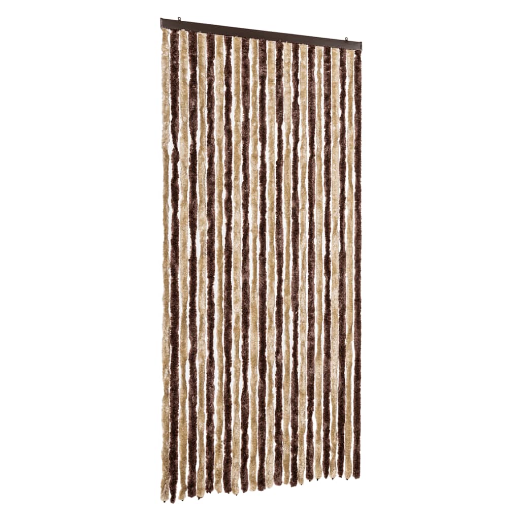 VidaXL Fliegengitter 100x230 cm Chenille beige und hellbraun