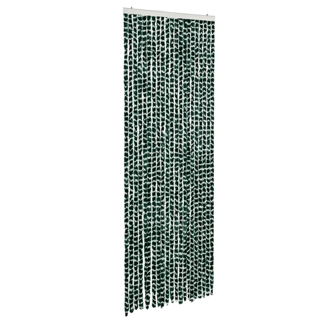 VidaXL Fliegengitter 90x200 cm Chenille Grün und Weiß
