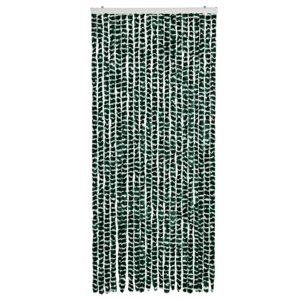 VidaXL Fliegengitter 90x200 cm Chenille Grün und Weiß