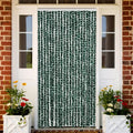 VidaXL Fliegengitter 90x200 cm Chenille Grün und Weiß