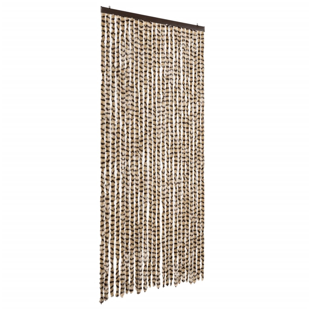 VidaXL Fliegengitter 100x230 cm Chenille beige und braun