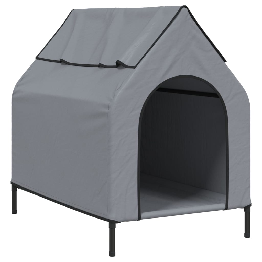 VidaXL Hund Loft Oxford-Gewebe und Stahl hellgrau