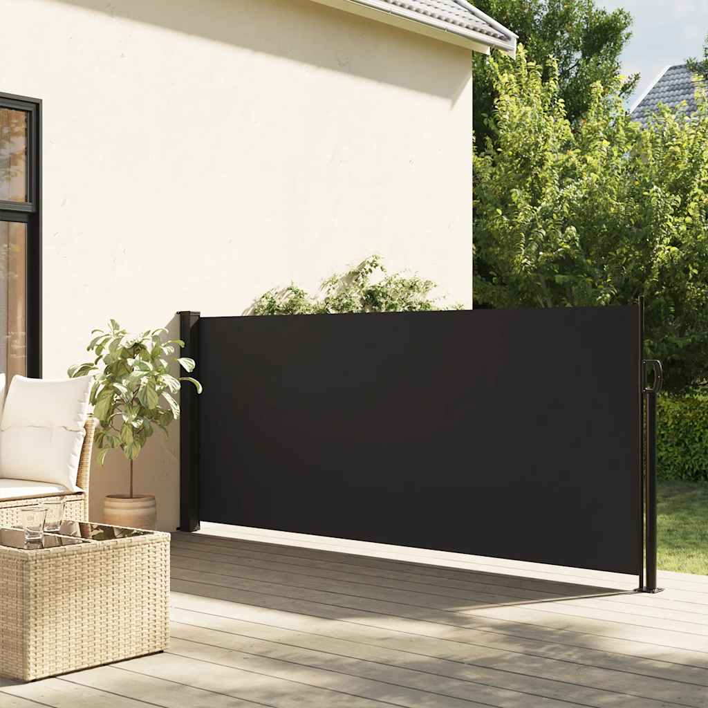 VidaXL Windschutzscheibe ausziehbar 117x300 cm Schwarz