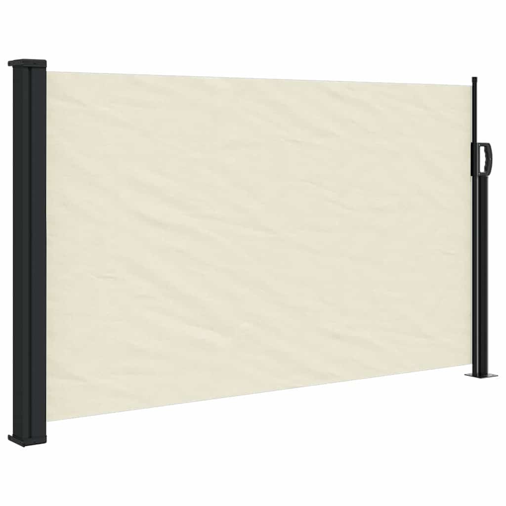 Vidaxl windscherm uittrekbaar 117x300 cm crèmekleurig
