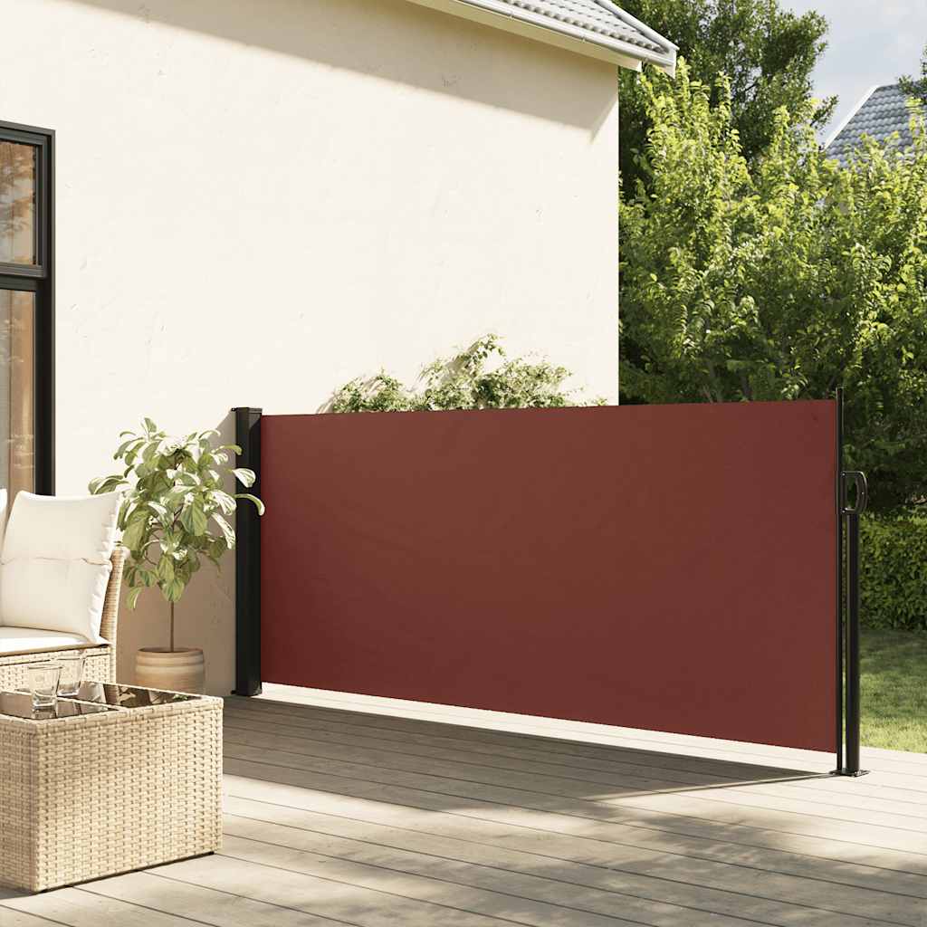 Vidaxl windscherm uittrekbaar 117x300 cm bruin