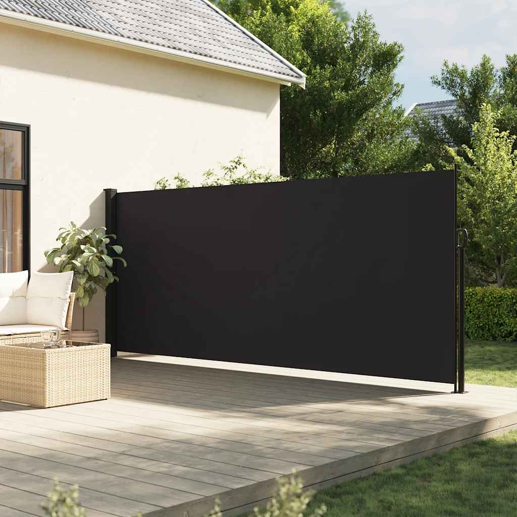 VidaXL Windschutzscheibe ausziehbar 180 x 300 cm schwarz