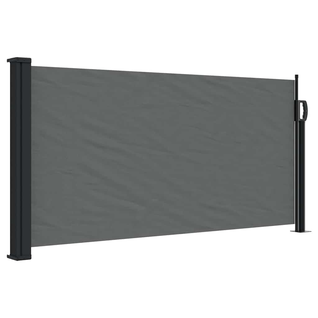VIDAXL -Windschutzschild 100 x 500 cm Anthrazit -geläutet