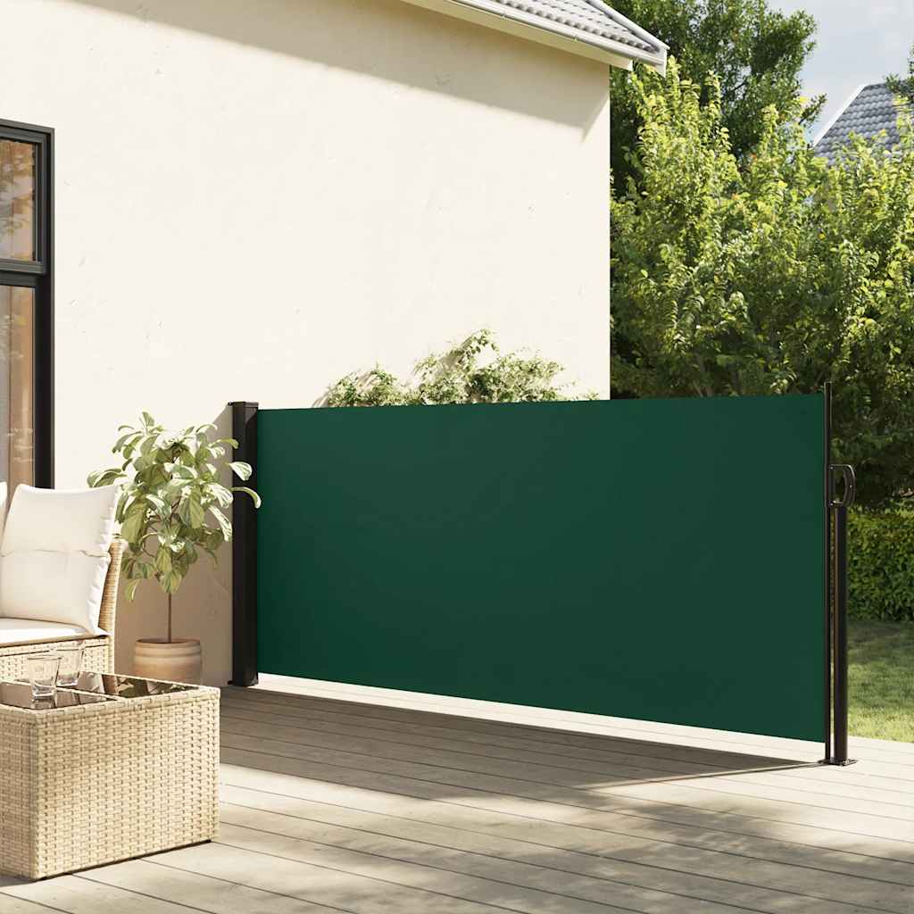 Vidaxl windscherm uittrekbaar 120x500 cm donkergroen
