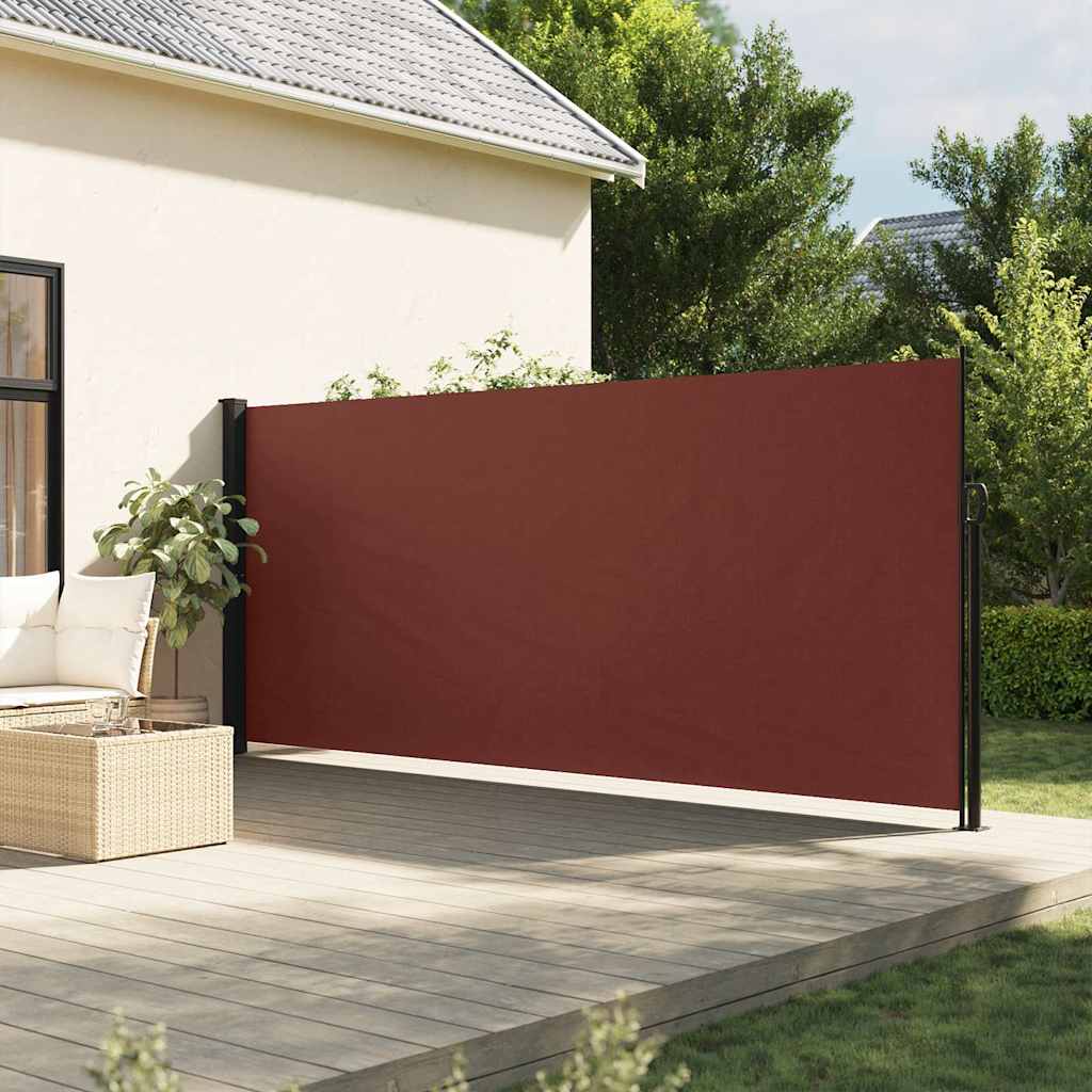 VIDAXL - Windschutzschild 160 x 500 cm Braun