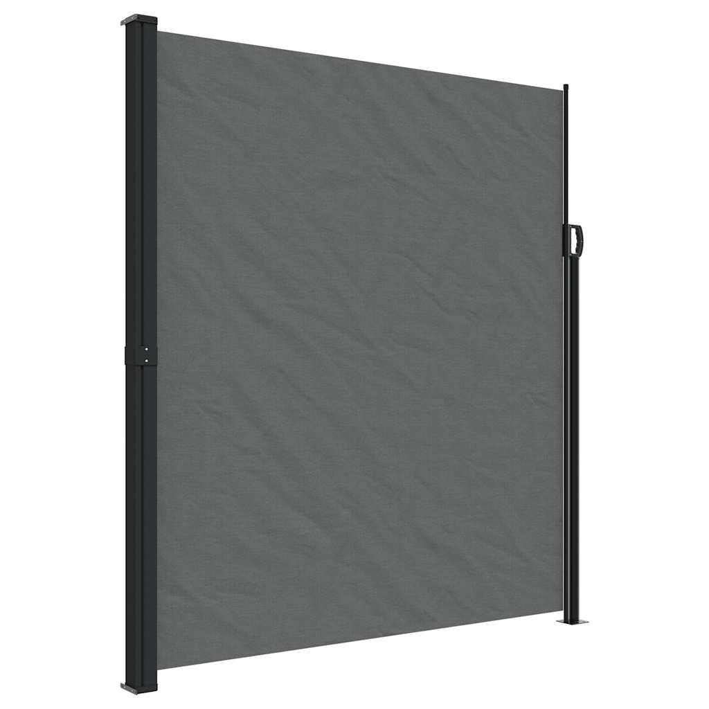 VIDAXL -Windschutz ausziell 220 x 500 cm Anthrazit -ausziehbar