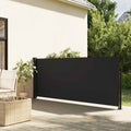 Vidaxl windscherm uittrekbaar 120x600 cm zwart