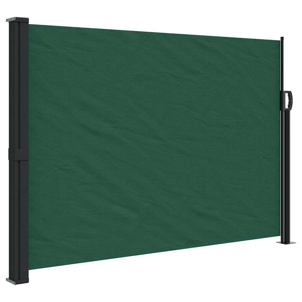 Vidaxxl Gartenbildschirm ausziehbar 140 x 600 cm dunkelgrün