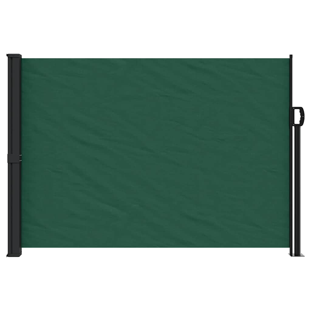 Vidaxxl Gartenbildschirm ausziehbar 140 x 600 cm dunkelgrün