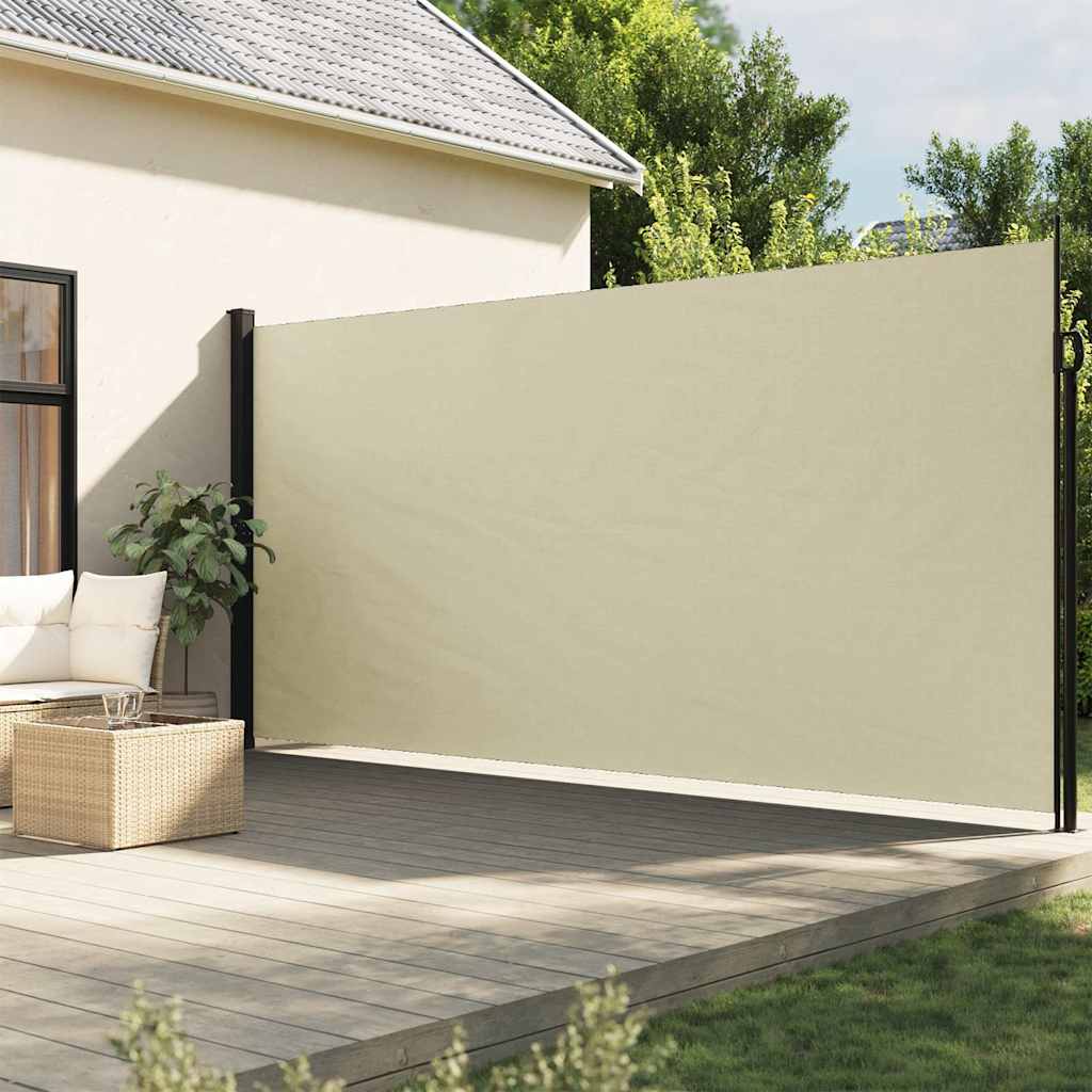 VidaXL Windschutzscheiben-Schutzbügel 220x600 cm creme - bezogen