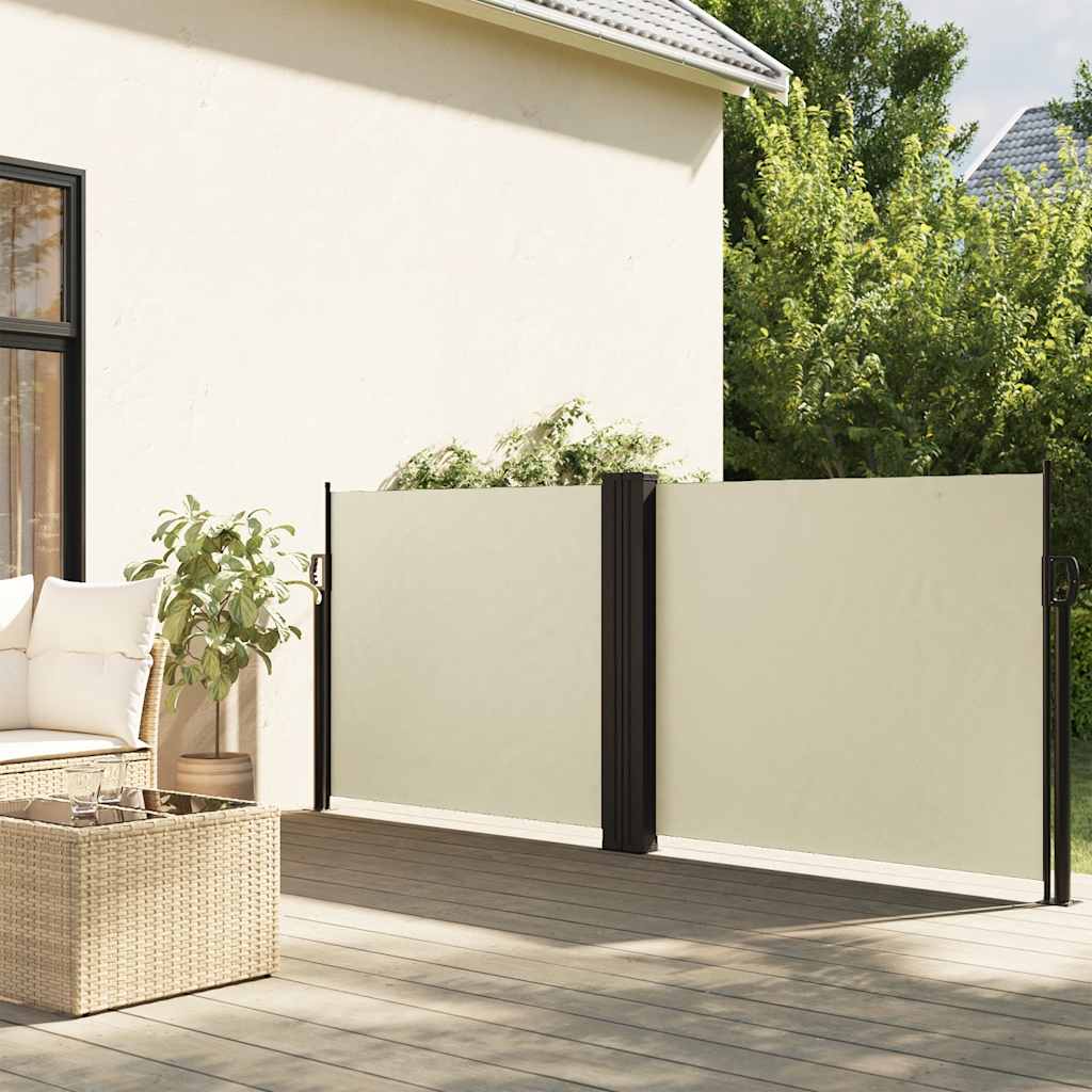 VIDAXL - Windschutzschild 100x600 cm Creme