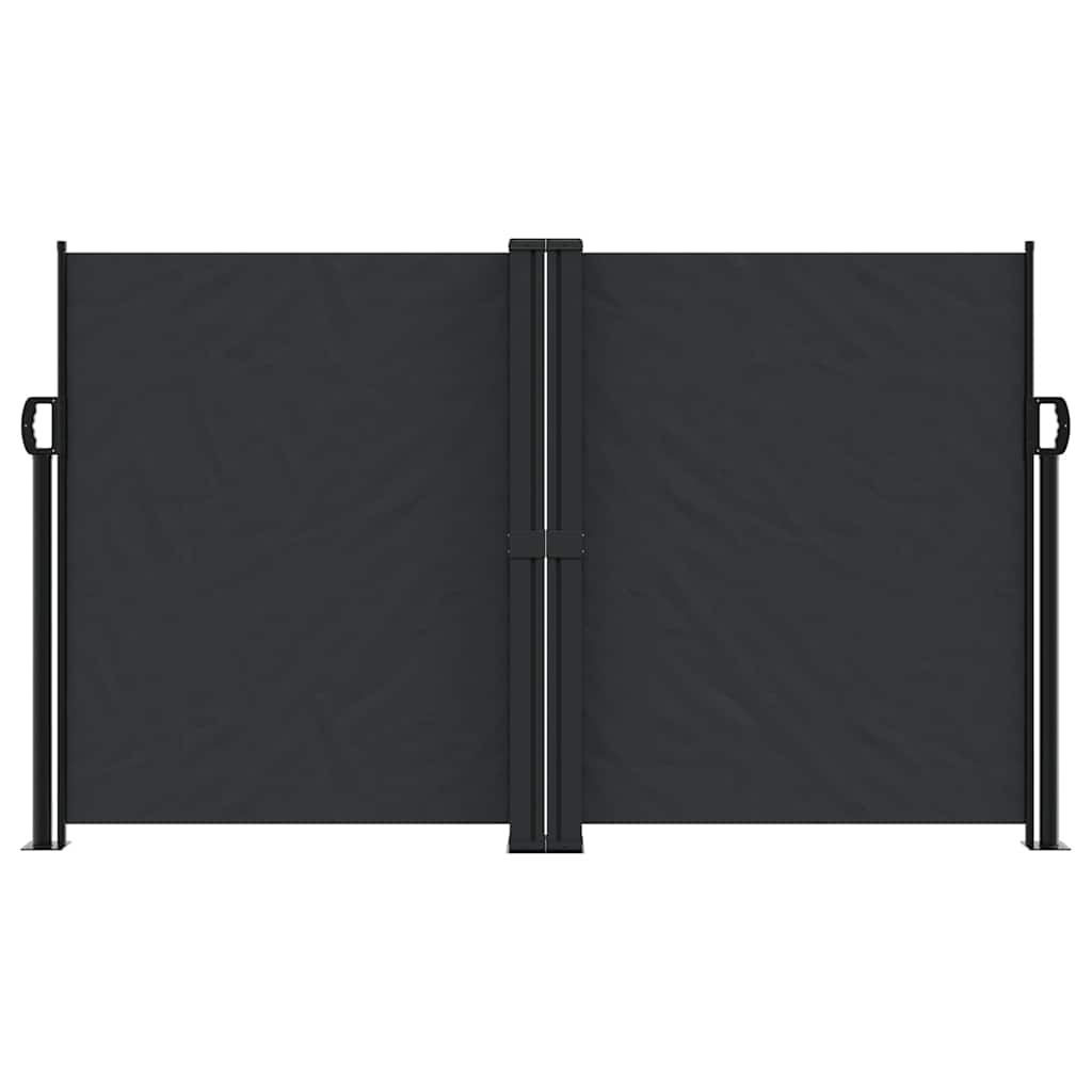 Vidaxl windscherm uittrekbaar 140x600 cm zwart
