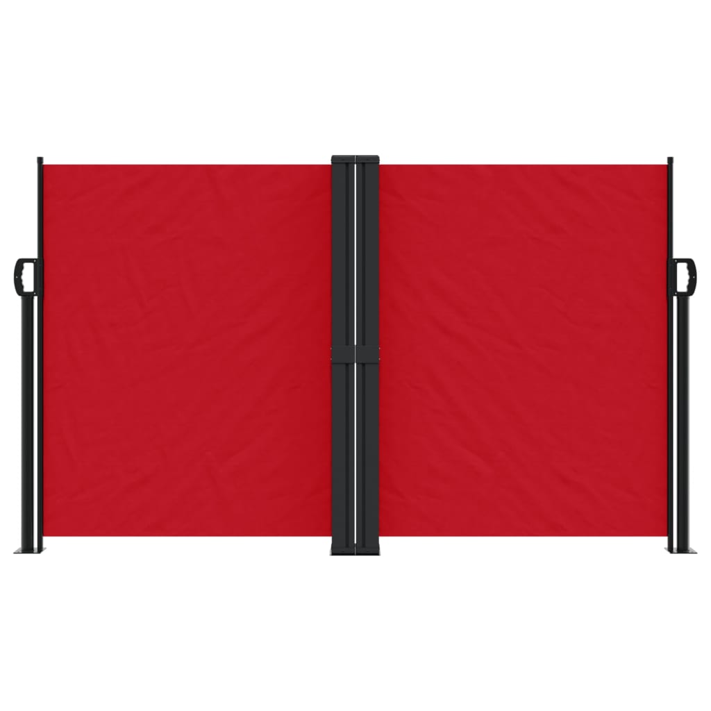 Vidaxl windscherm uittrekbaar 140x600 cm rood