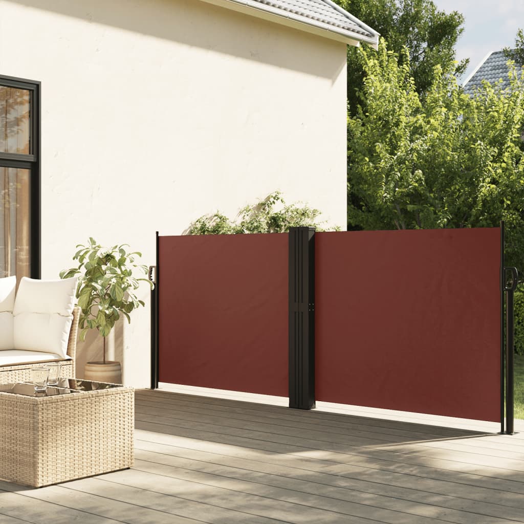 VIDAXL - Windschutzschild 140 x 600 cm Braun