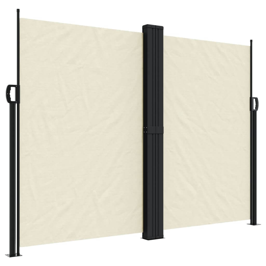 Vidaxl Gartensichtschutzwand ausziehbar 180 x 600 cm creme - gegelt