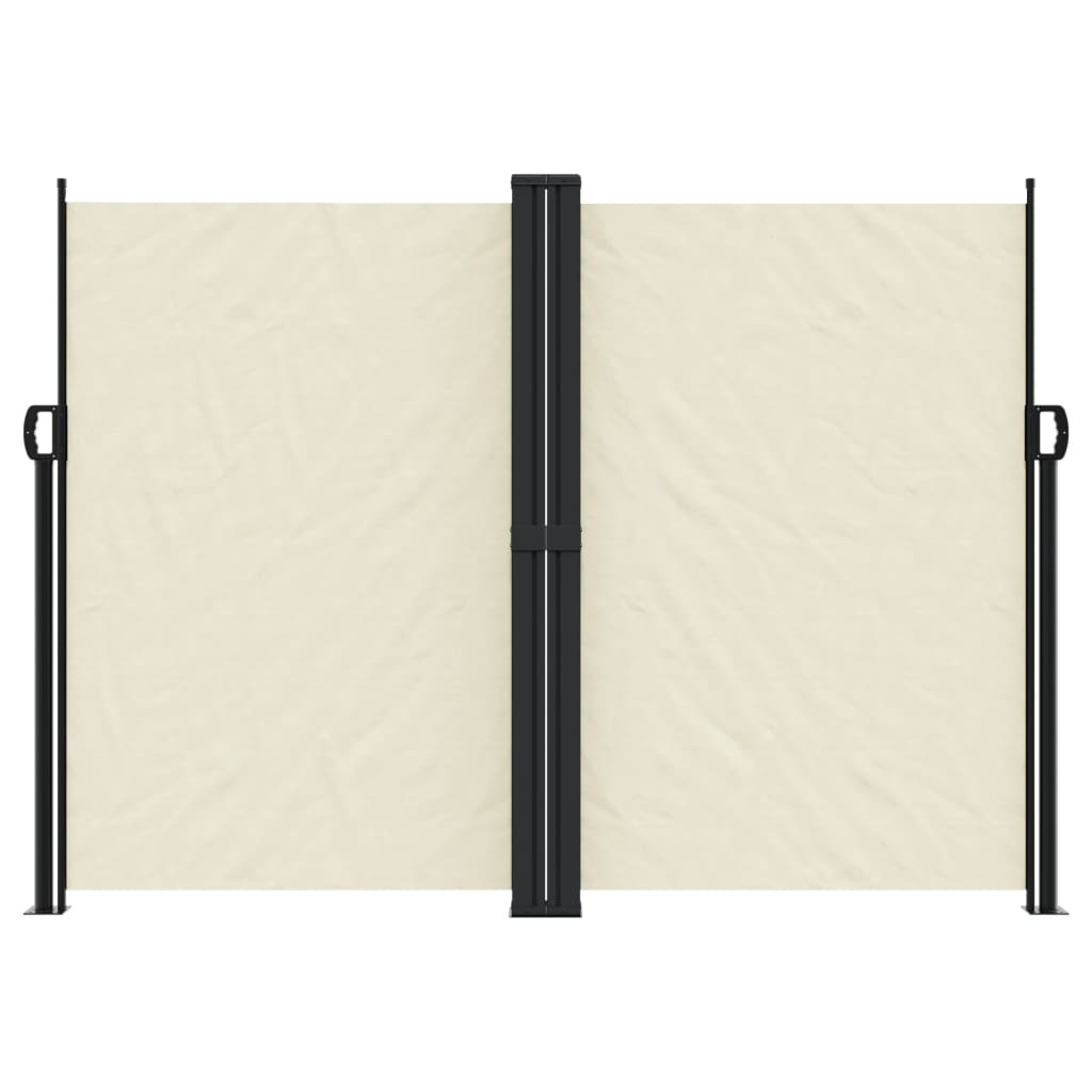 Vidaxl Gartensichtschutzwand ausziehbar 180 x 600 cm creme - gegelt