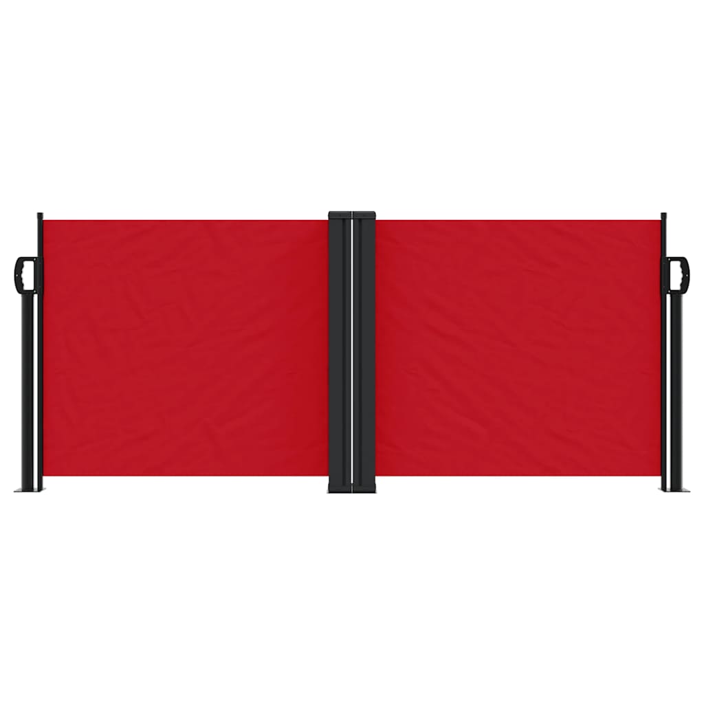 Vidaxl windscherm uittrekbaar 100x1000 cm rood