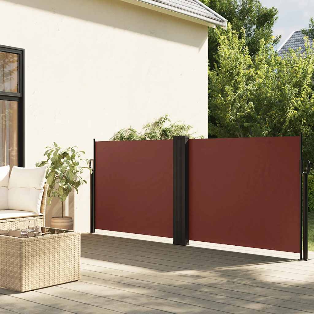 VIDAXL - Windschutzschild 100x1000 cm Braun