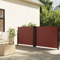 Vidaxl windscherm uittrekbaar 120x1000 cm bruin