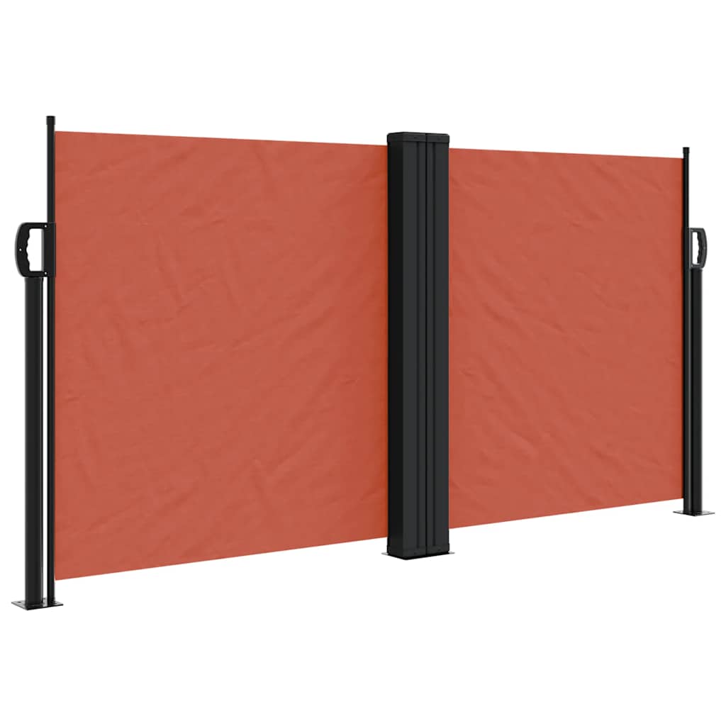 Vidaxl windscherm uittrekbaar 120x1000 cm terracottakleurig