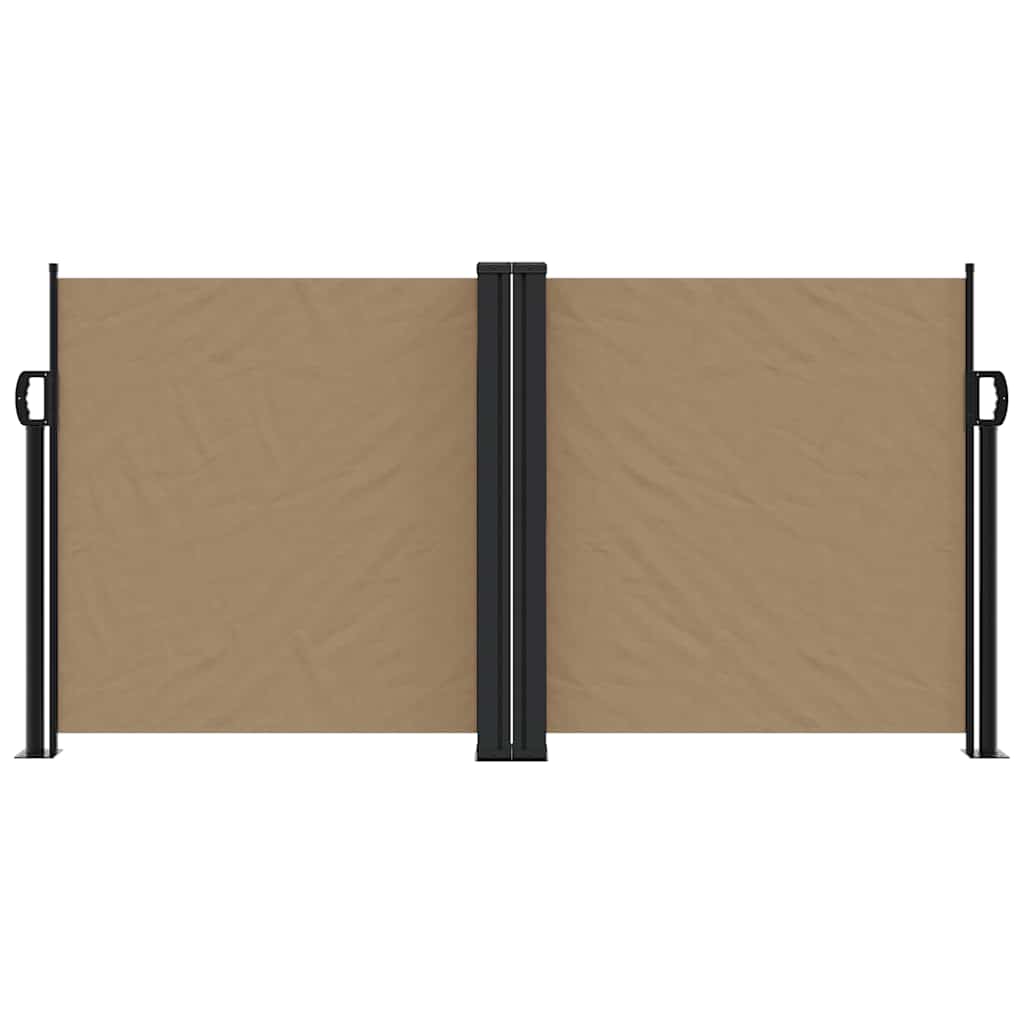 Vidaxl windscherm uittrekbaar 120x1000 cm taupe