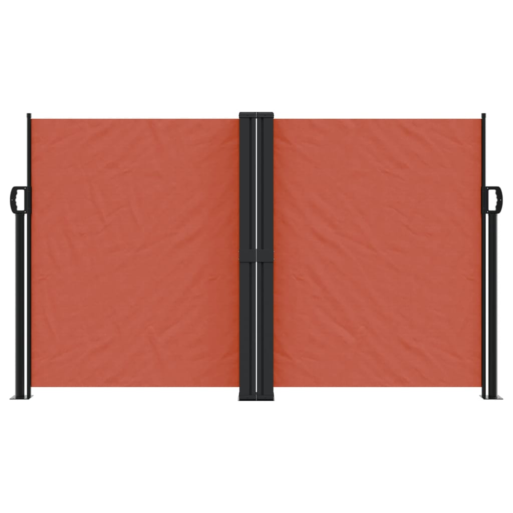 Vidaxl windscherm uittrekbaar 140x1000 cm terracottakleurig