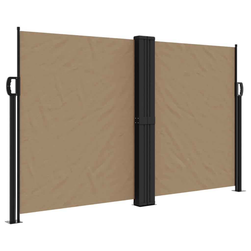 VIDAXL - Windschutzschild 140x1000 cm Taupe