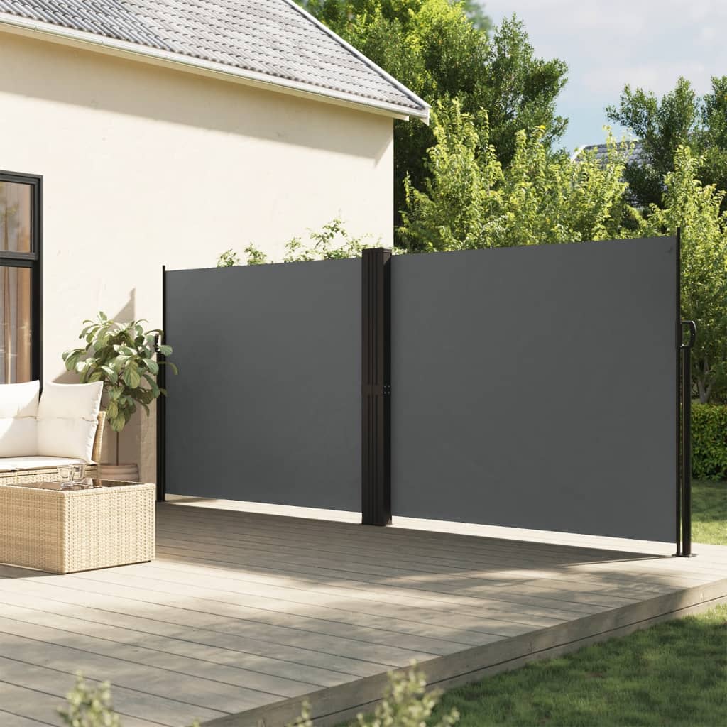 VIDAXL - Windschutzschild 160 x 1000 cm Anthrazit - erhältlich