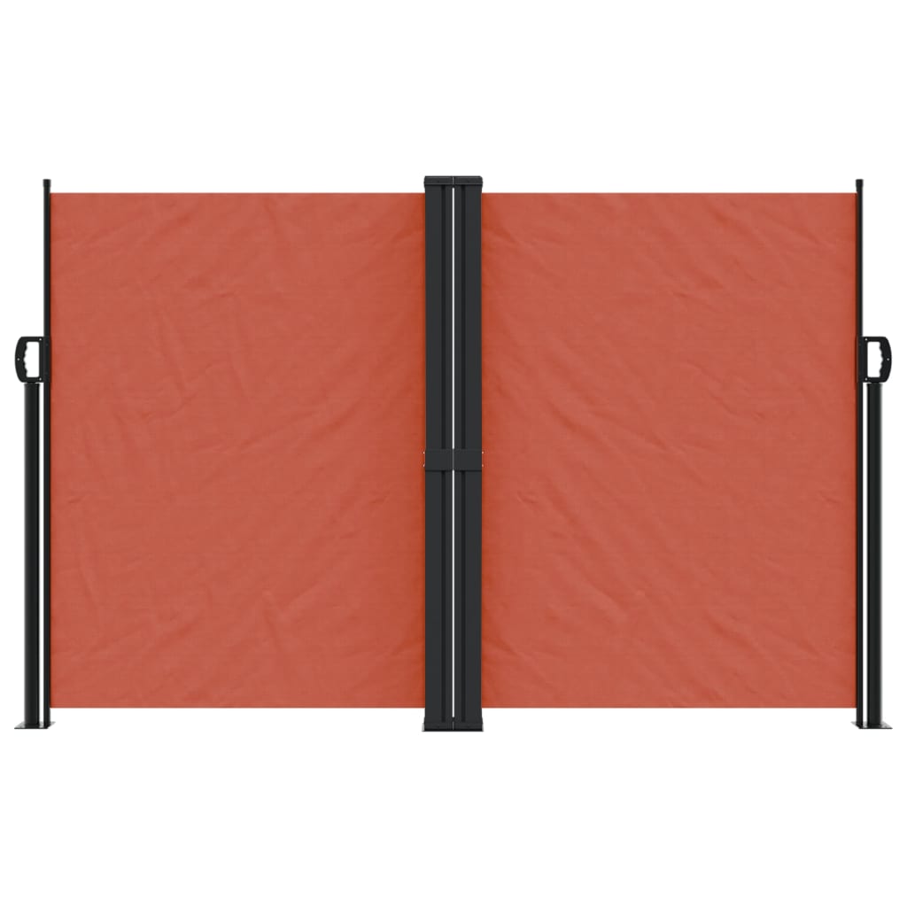 VIDAXL -Windschutzschild 160x1000 cm Terrakotta -ausziehbar