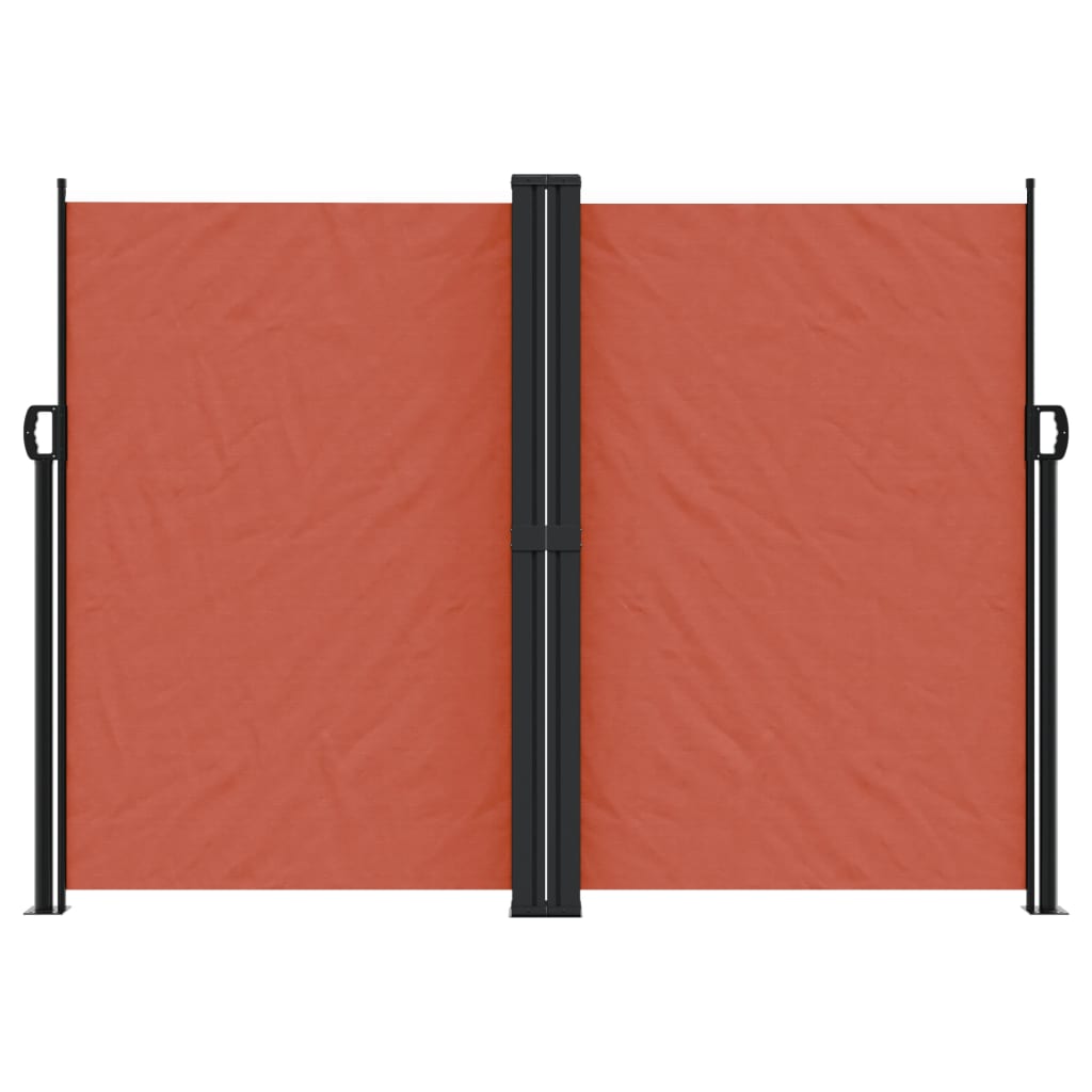 VIDAXL - Windschutzschild 180x1000 cm Terrakotta - ausziehbar